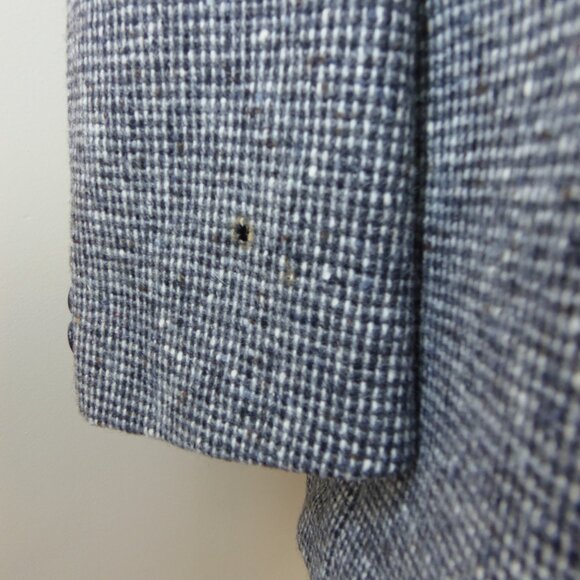 Vintage Bacharach Wool Tweed Men's 46R Sorts Coat Costumer Union Label Collectib - Picture 8 of 16